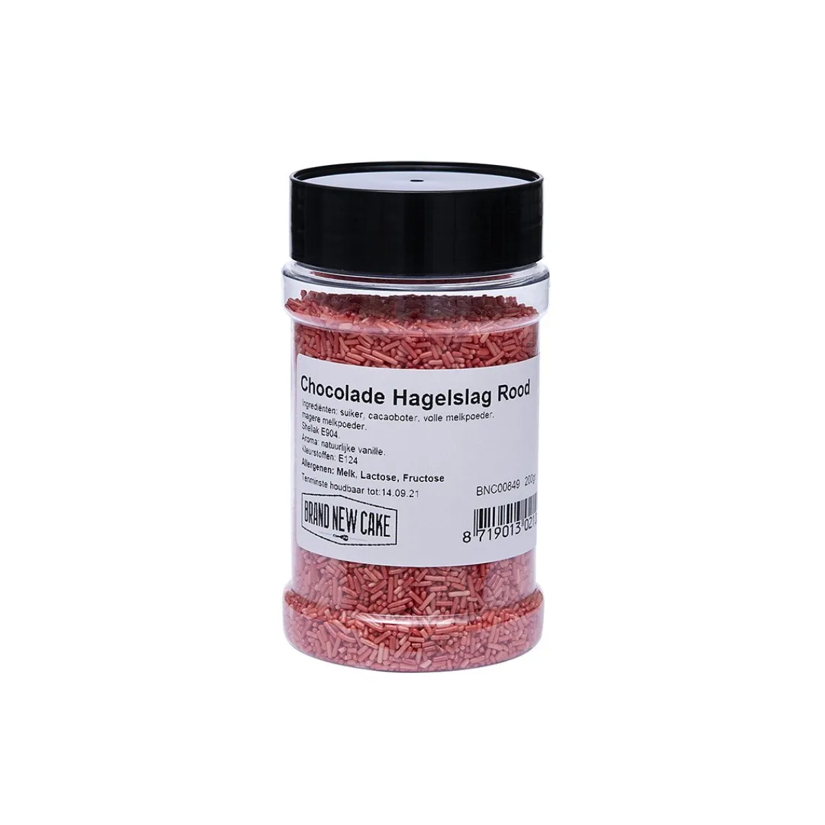 BrandNewCake Chocolade Hagelslag Rood 200g New
