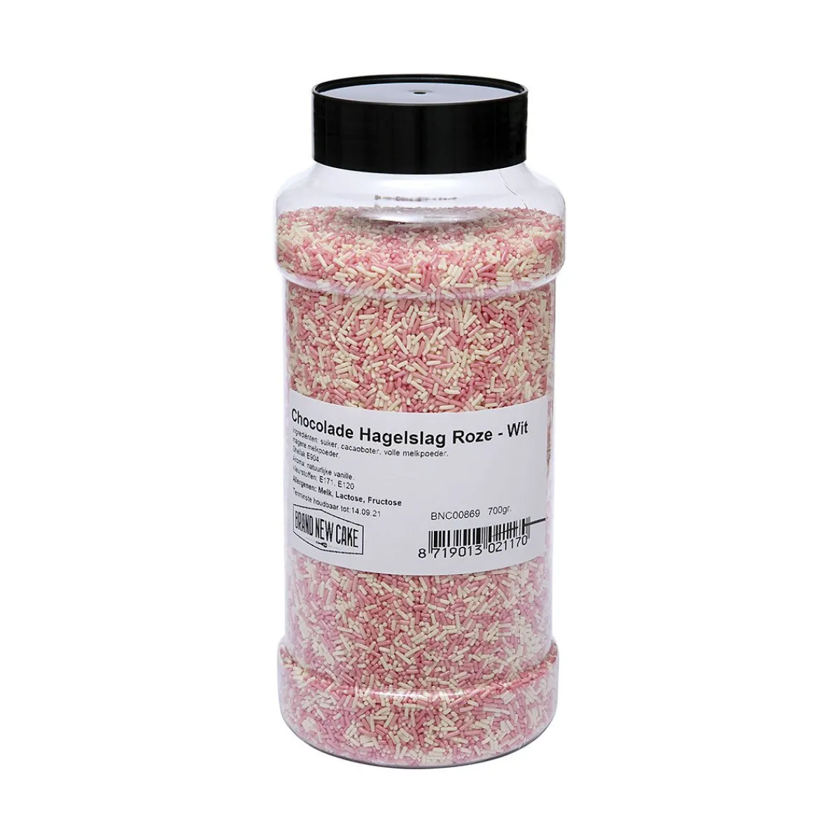 BrandNewCake Chocolade Hagelslag Roze/Wit 700g