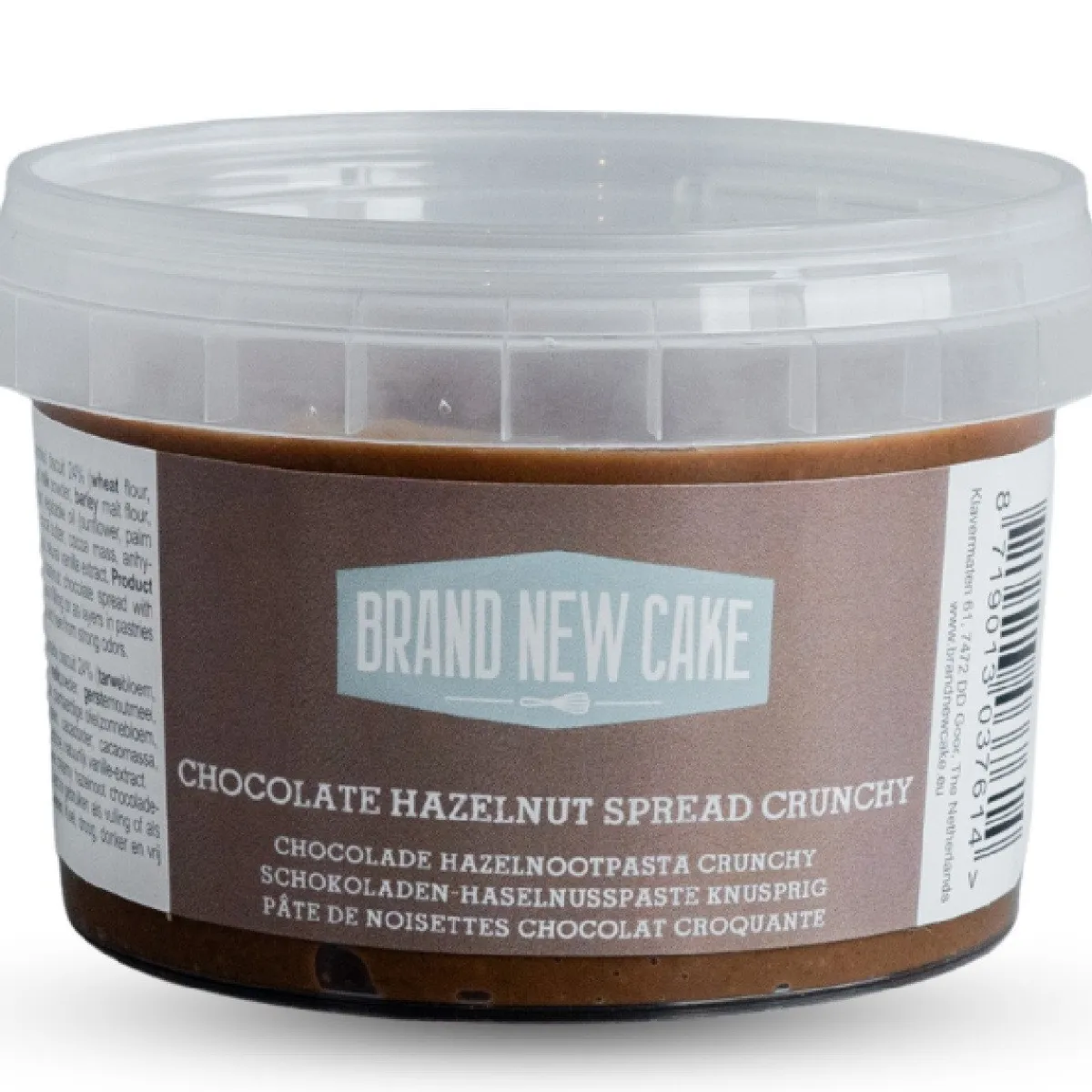 BrandNewCake Chocolade Hazelnootpasta Crunchy 260g** New