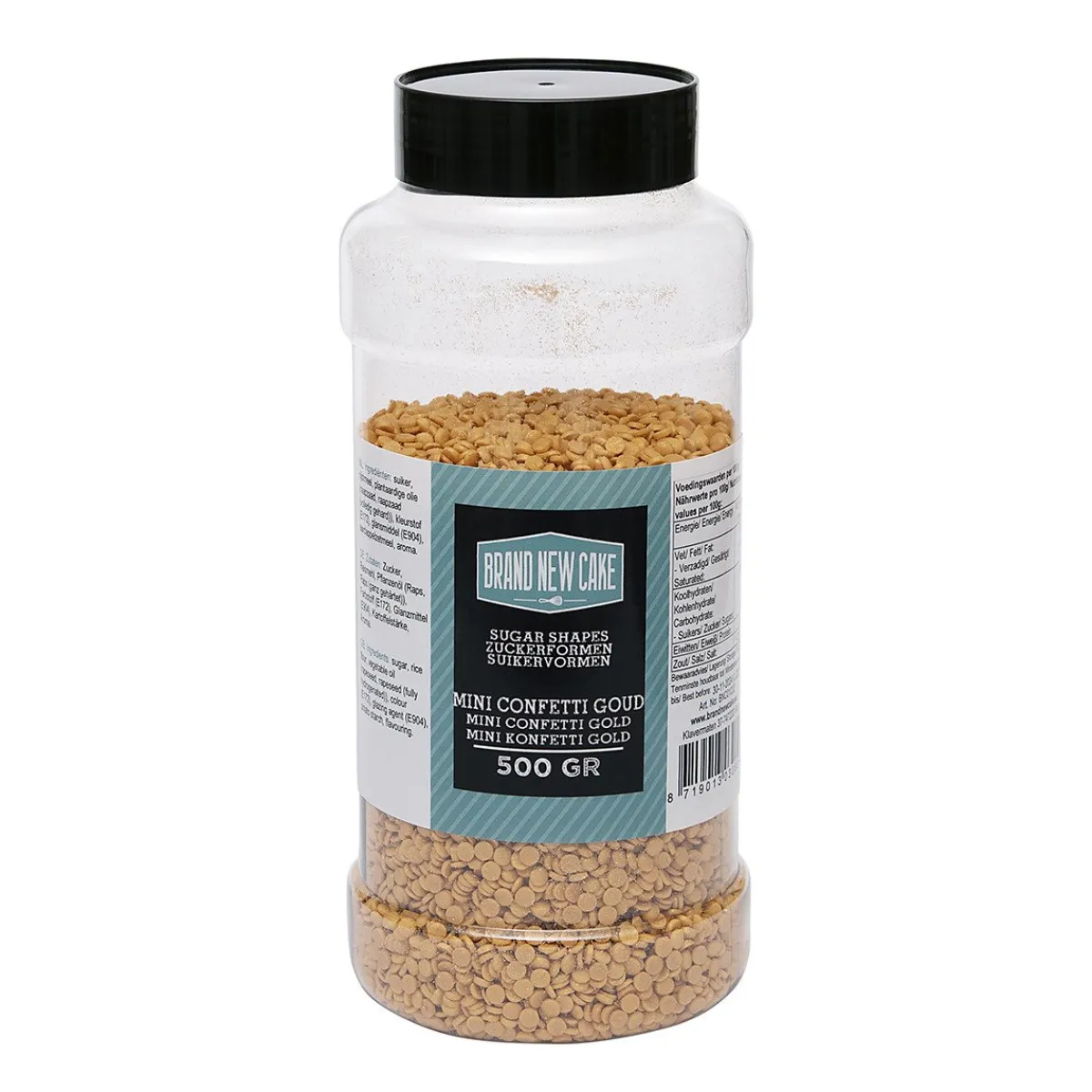 BrandNewCake Confetti Goud 4mm 500gr. Discount