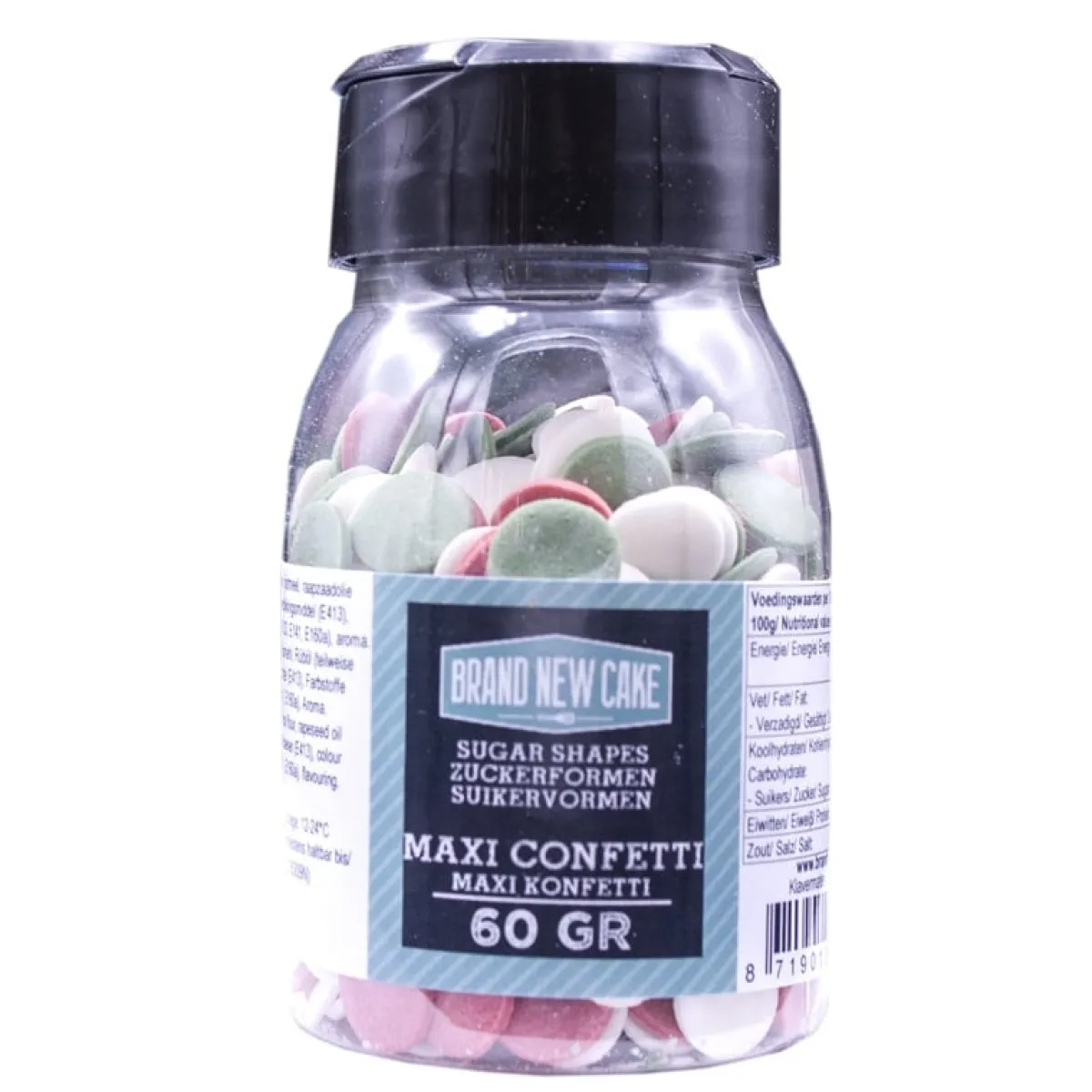 BrandNewCake Confetti Maxi X-Mas Rood/Groen/Wit 60gr.** New