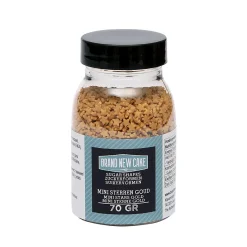 BrandNewCake Confetti Mini Sterren Goud 3mm 70gr. New