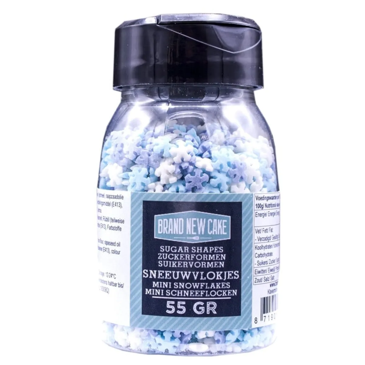 BrandNewCake Confetti Mini Sneeuwvlokken 3 Kleuren 55gr. New