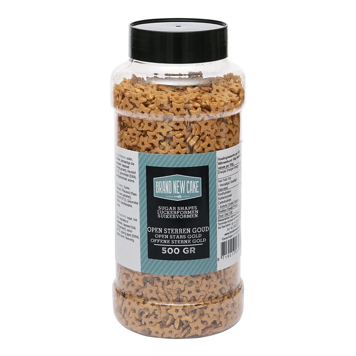 BrandNewCake Confetti Open Sterren Goud 500gr. Discount