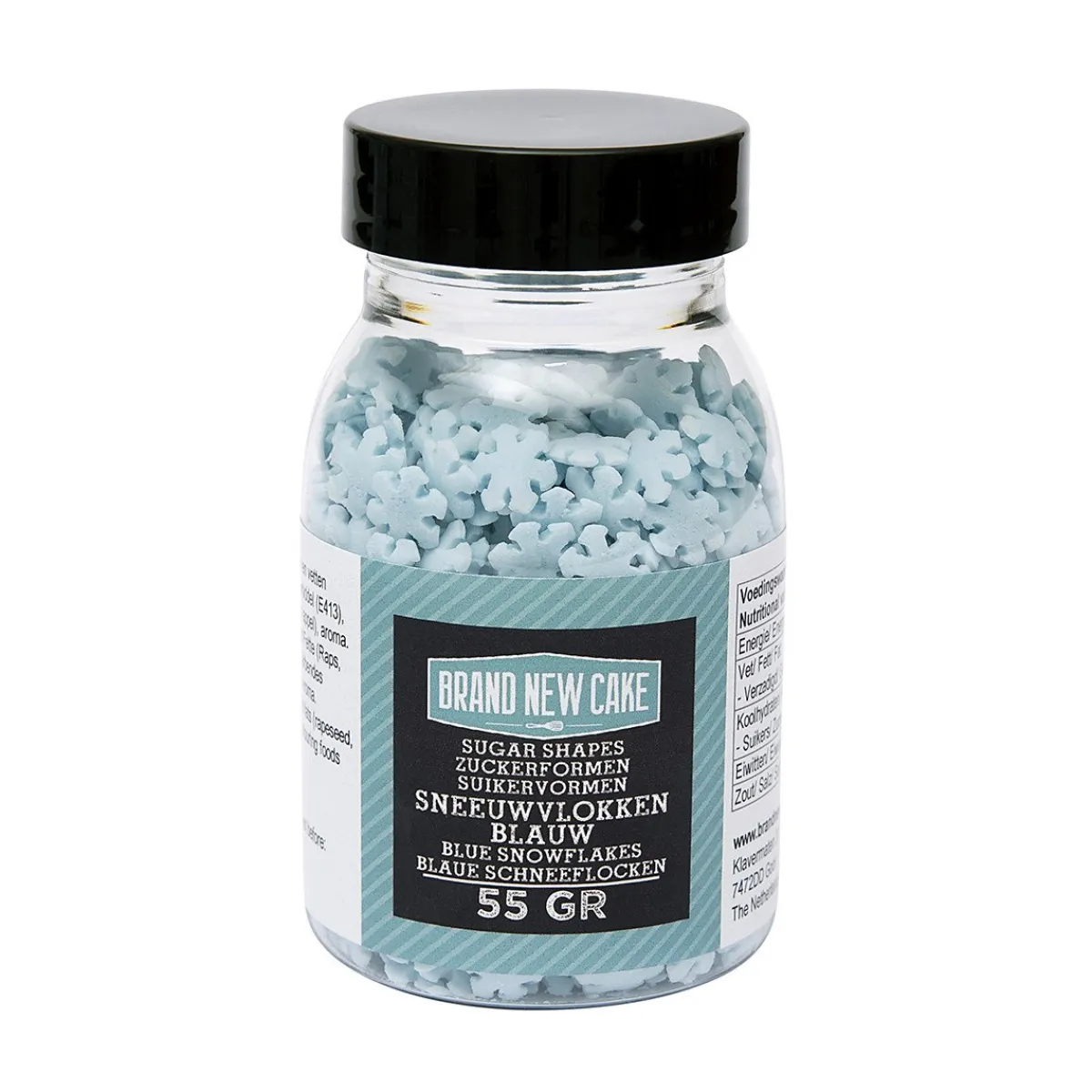 BrandNewCake Confetti Sneeuwvlokken Blauw 55gr.** Discount