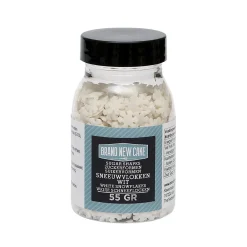 BrandNewCake Confetti Sneeuwvlokken Wit 55gr.