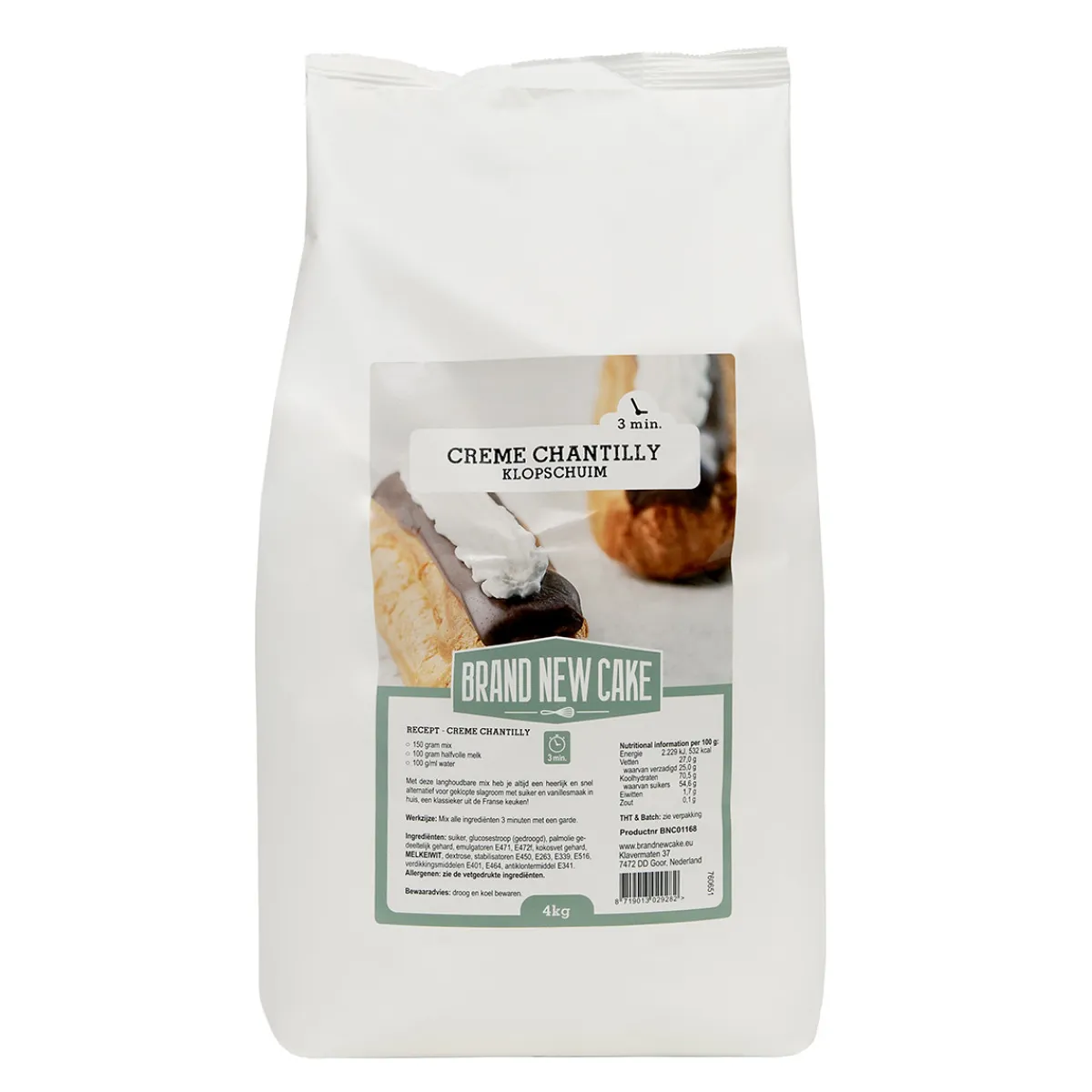 BrandNewCake Creme Chantilly (klopschuim) 4kg