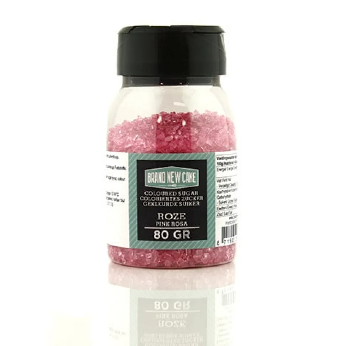 BrandNewCake Gekleurde Suiker Roze 80gr. Clearance