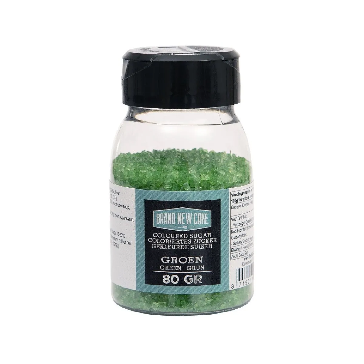 BrandNewCake Gekleurde Suiker Groen 80gr. Hot