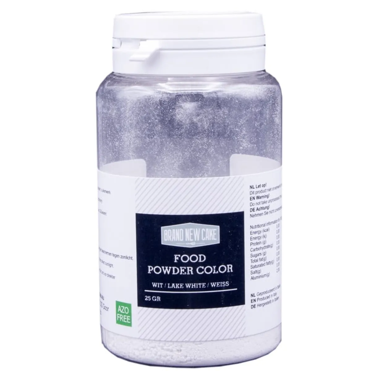 BrandNewCake Kleurpoeder Wit 25g (vette massa) Discount