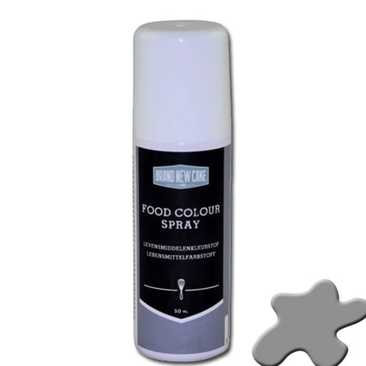 BrandNewCake Kleurspray Metallic Zilver 50ml Outlet