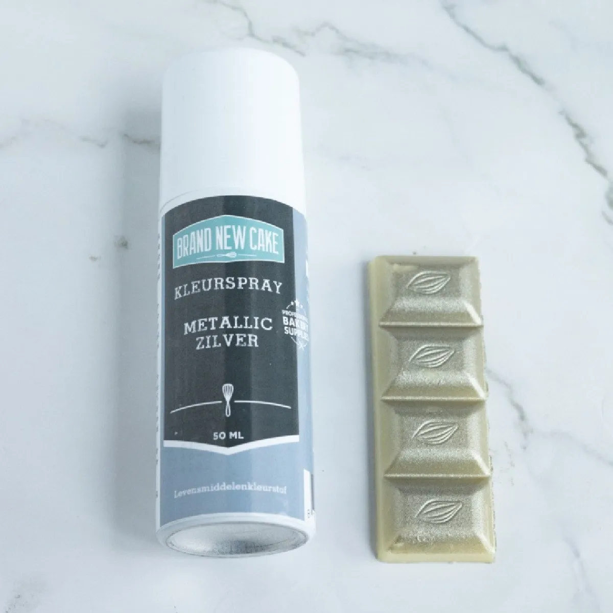 BrandNewCake Kleurspray Metallic Zilver 50ml Outlet