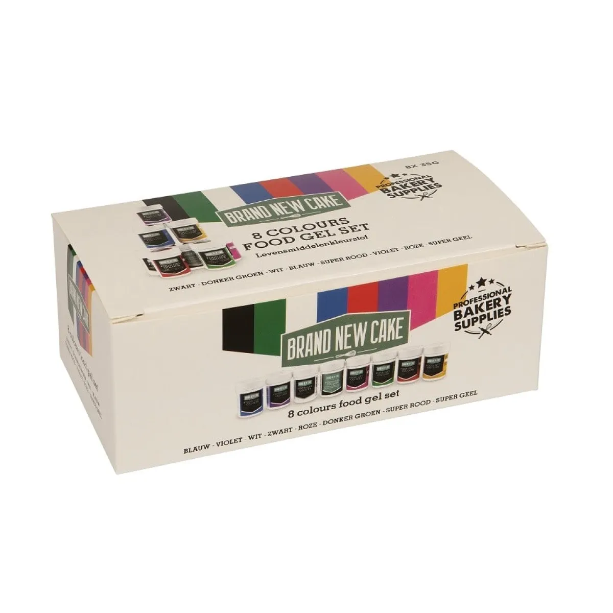 BrandNewCake Kleurstof Gel Assortiment (8x 35gr) Discount