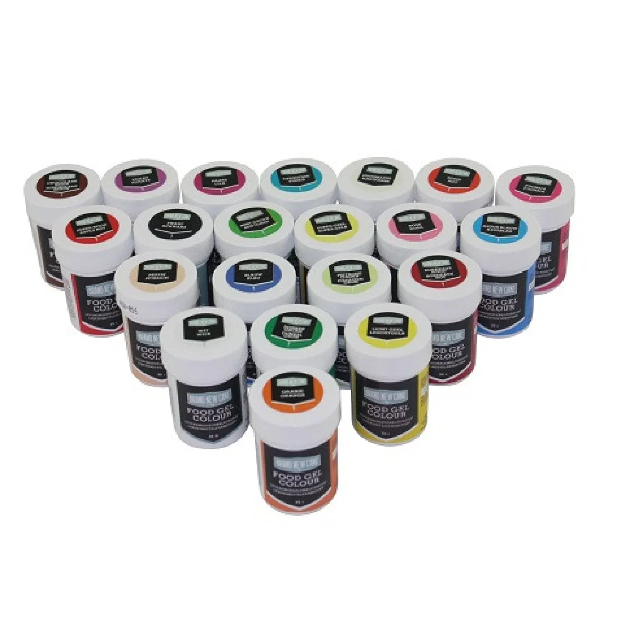 BrandNewCake Kleurstof Gel Assortiment (21x 35gr.) Best