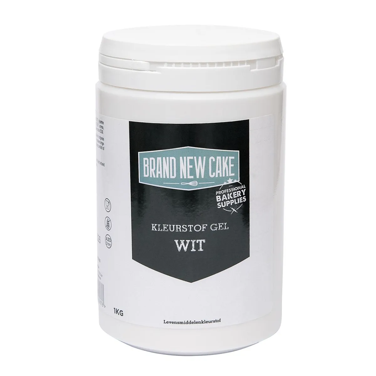 BrandNewCake Kleurstof Gel Wit 1kg Hot