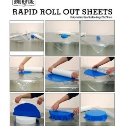 BrandNewCake Roll Out Sheets-hulpmiddel taartbekleding 70x70 Outlet