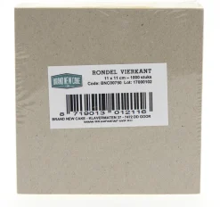 BrandNewCake Rondel Vierkant 11x11cm 1000 stuks New