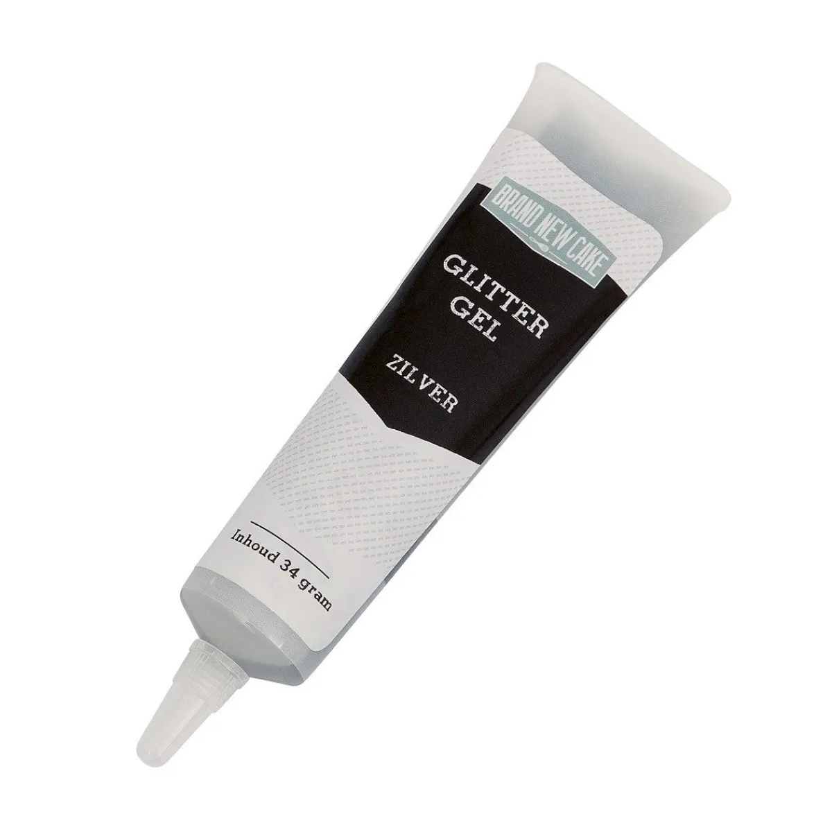 BrandNewCake Schrijftube Glittergel Zilver 34g Hot