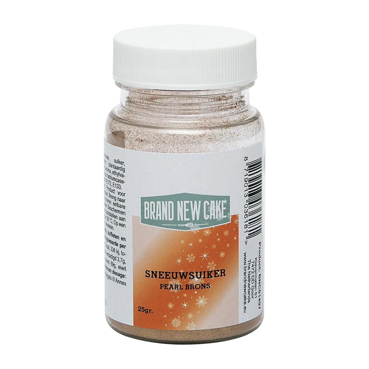 BrandNewCake Sneeuwsuiker Pearl Brons 25g** New