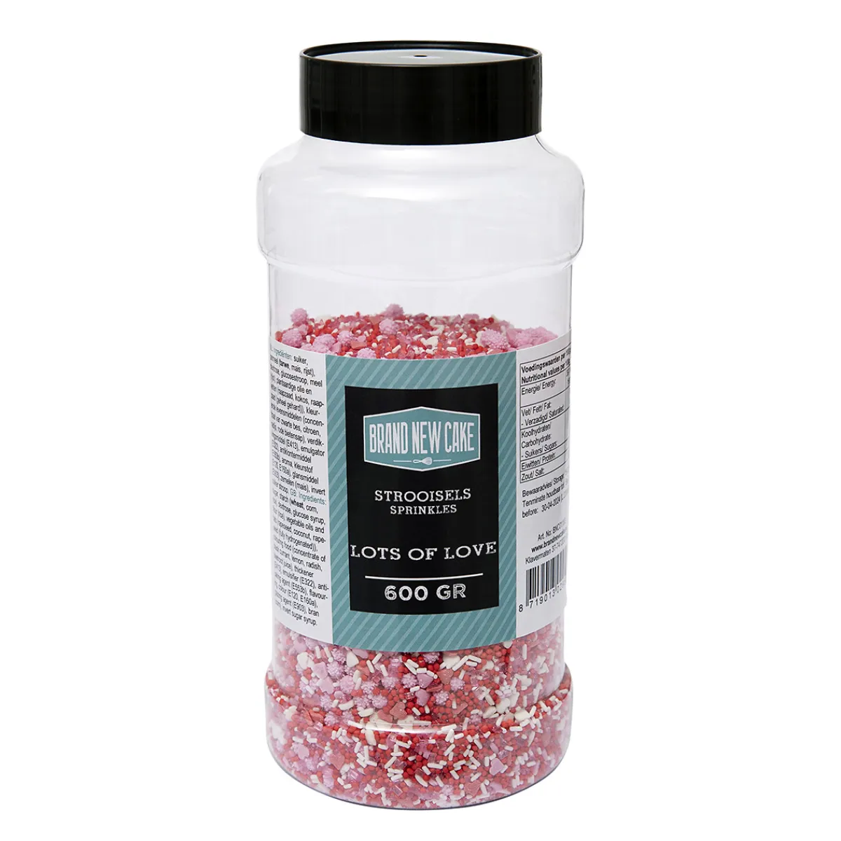 BrandNewCake Sprinkles Lots of Love 600gr. Discount