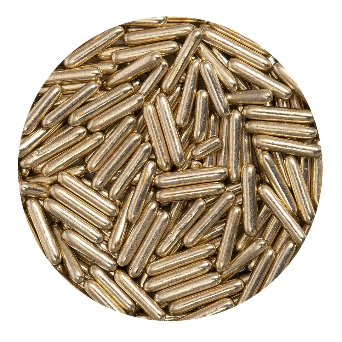 BrandNewCake Sugar Rods Metallic Licht Goud 80gr. Hot
