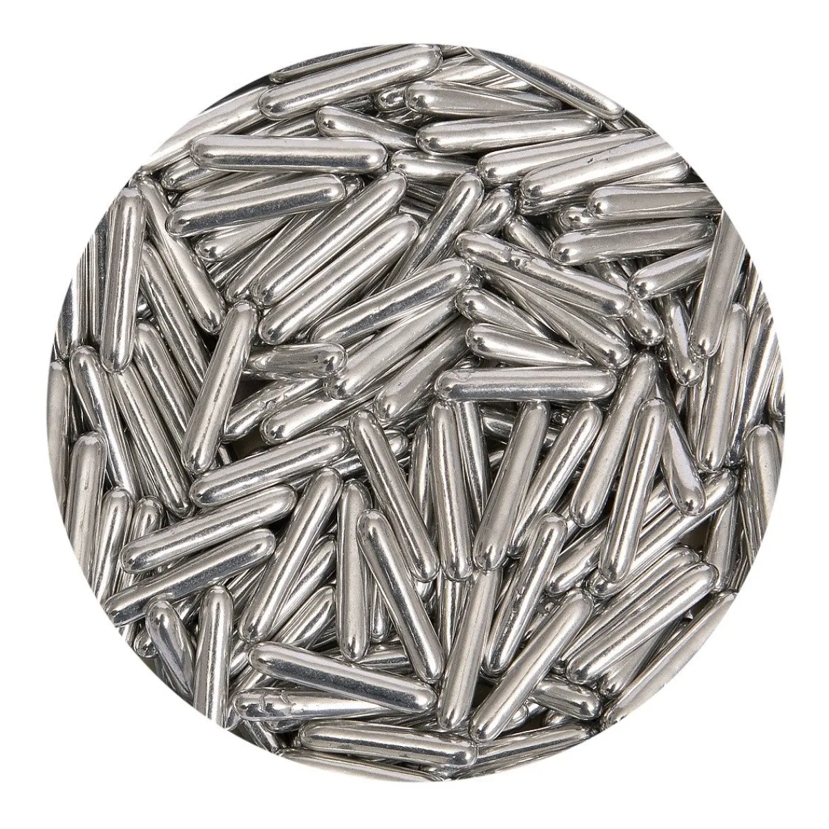 BrandNewCake Sugar Rods Metallic Zilver 80gr. Outlet