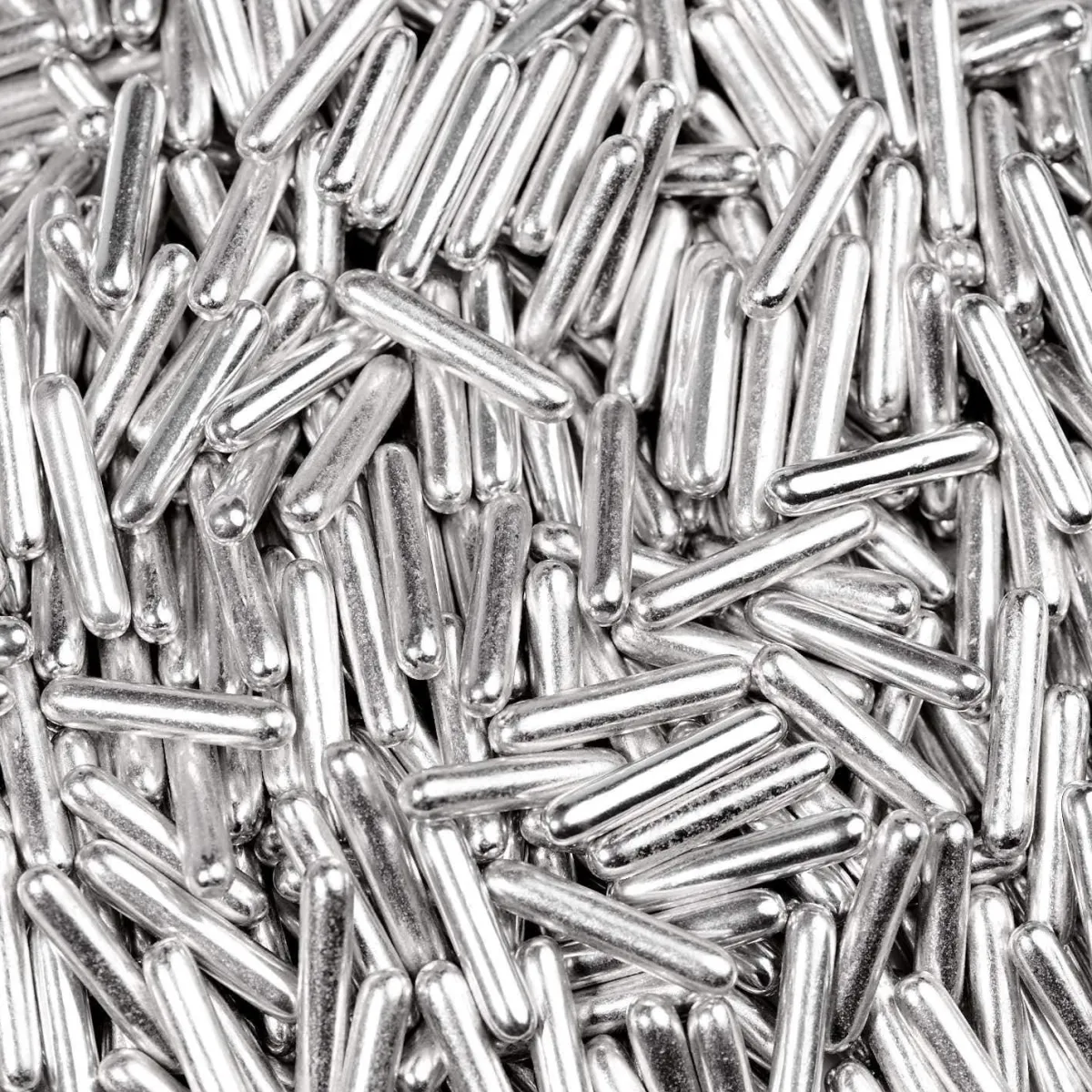 BrandNewCake Sugar Rods Metallic Zilver 80gr. Outlet
