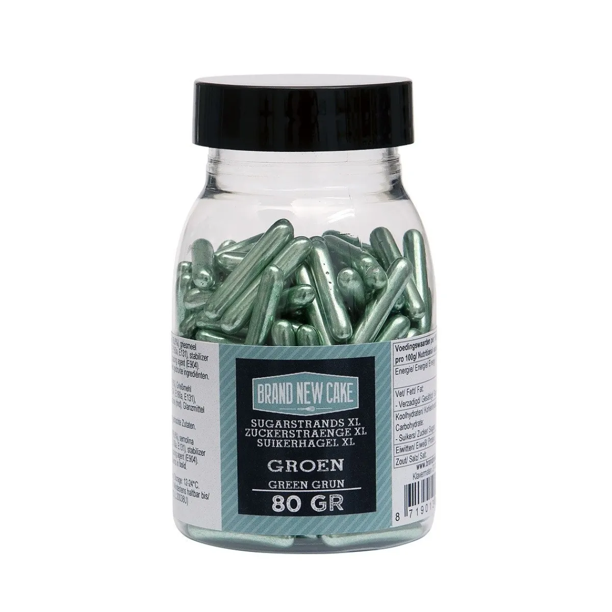 BrandNewCake Sugar Rods Metallic Groen 80gr. Online