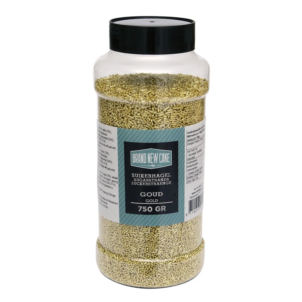 BrandNewCake Sugar Strands Metallic Goud 750gr. Discount