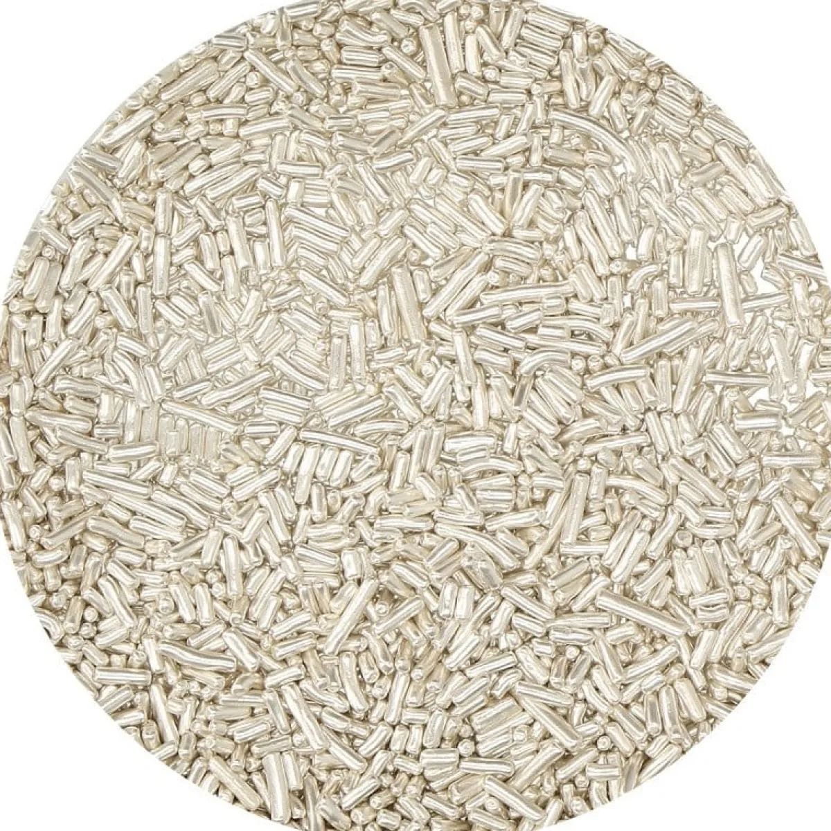 BrandNewCake Sugar Strands Metallic Zilver 10kg** Discount
