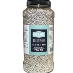 BrandNewCake Suikerparels Metallic Zilver 4mm 750gr. Sale