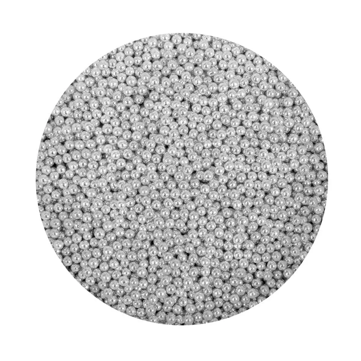 BrandNewCake Suikerparels Metallic Zilver 4mm 80gr. Hot