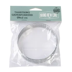 BrandNewCake Taartring RVS Geperforeerd Ø9x2cm New
