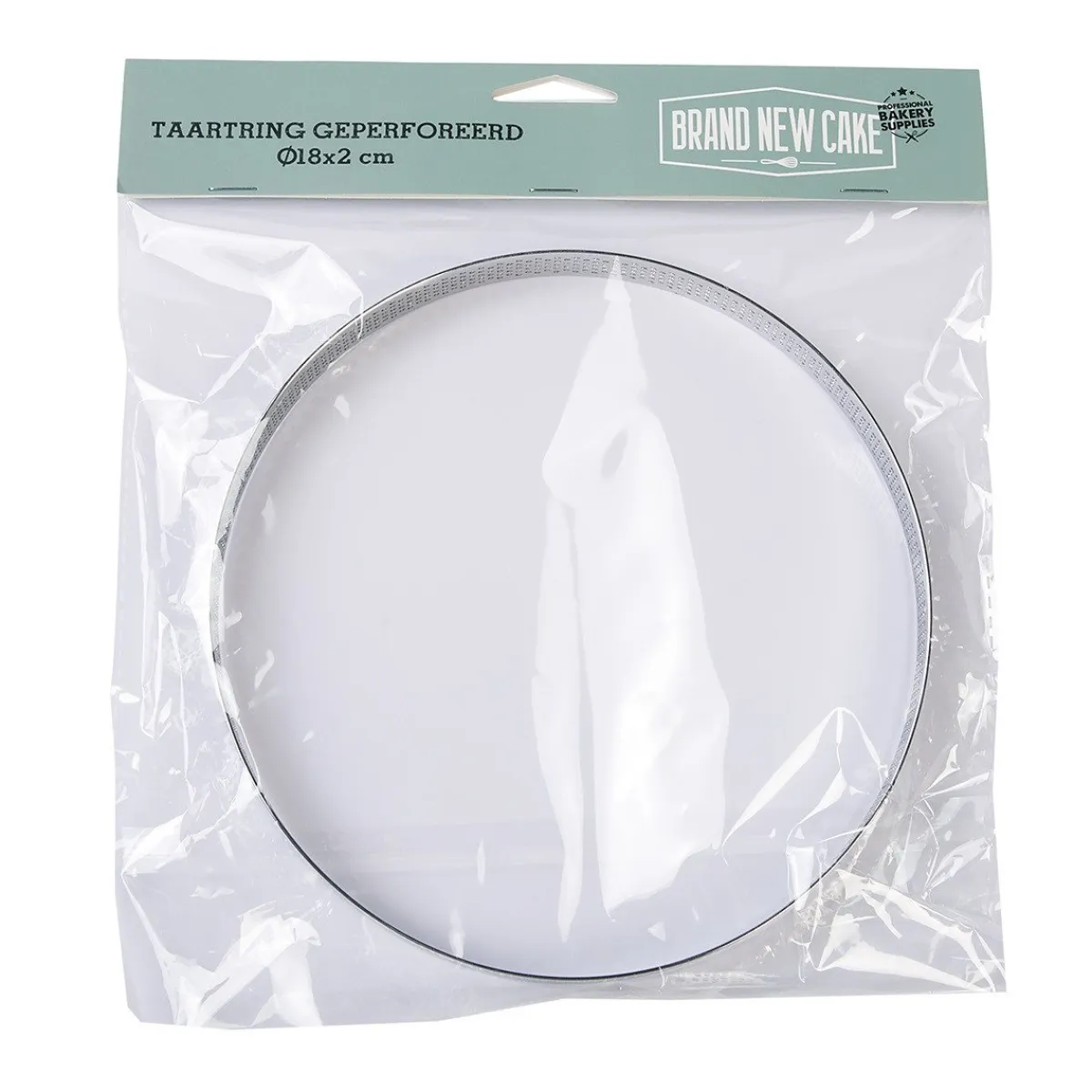BrandNewCake Taartring RVS Geperforeerd Ø18x2cm Best