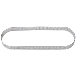 BrandNewCake Taartring RVS Ovaal Geperforeerd 27x8x2cm** New