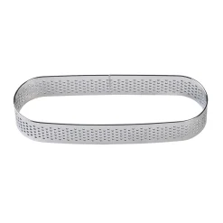 BrandNewCake Taartring RVS Ovaal Geperforeerd 12x3,5x2cm Sale