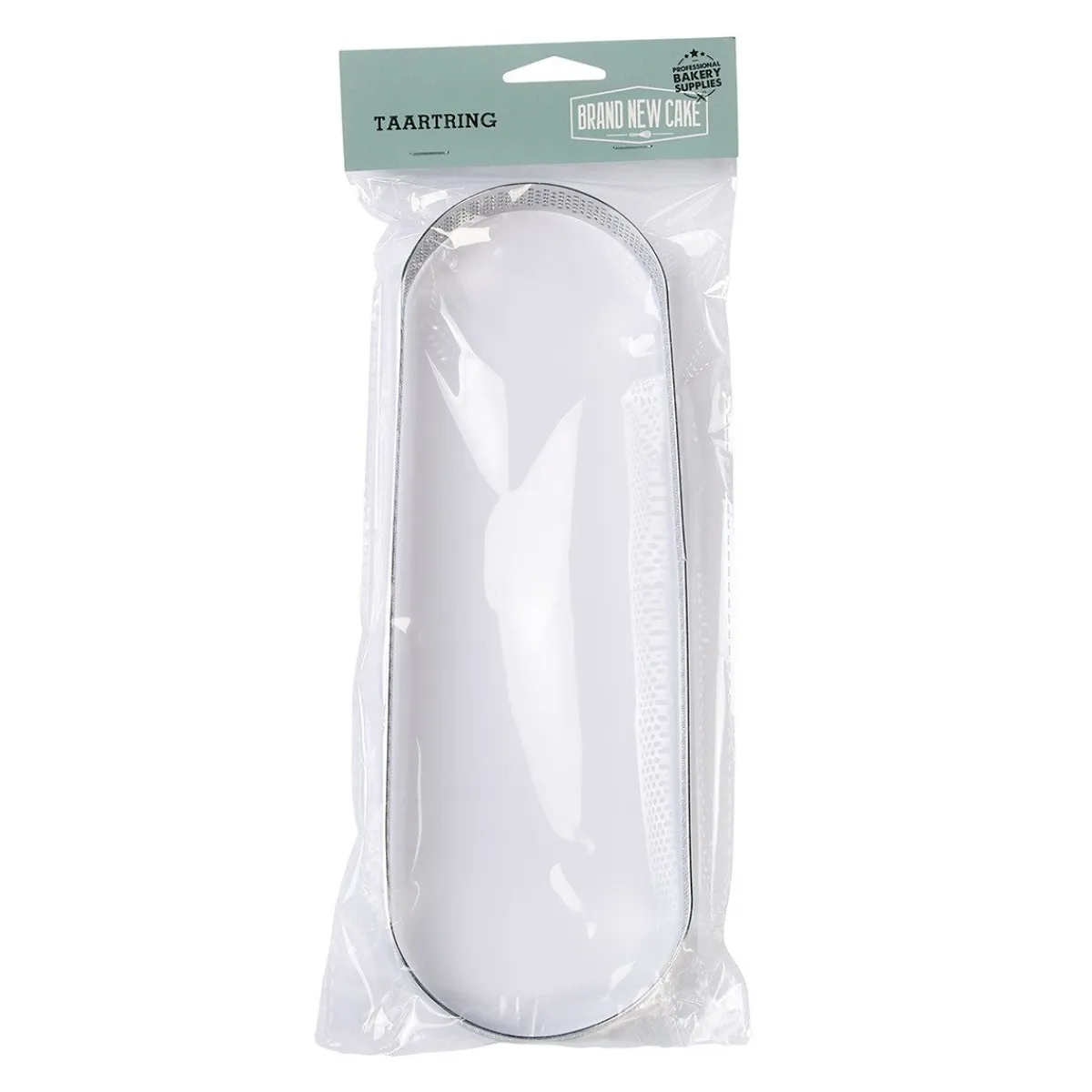 BrandNewCake Taartring RVS Ovaal Geperforeerd 12x3,5x2cm Sale