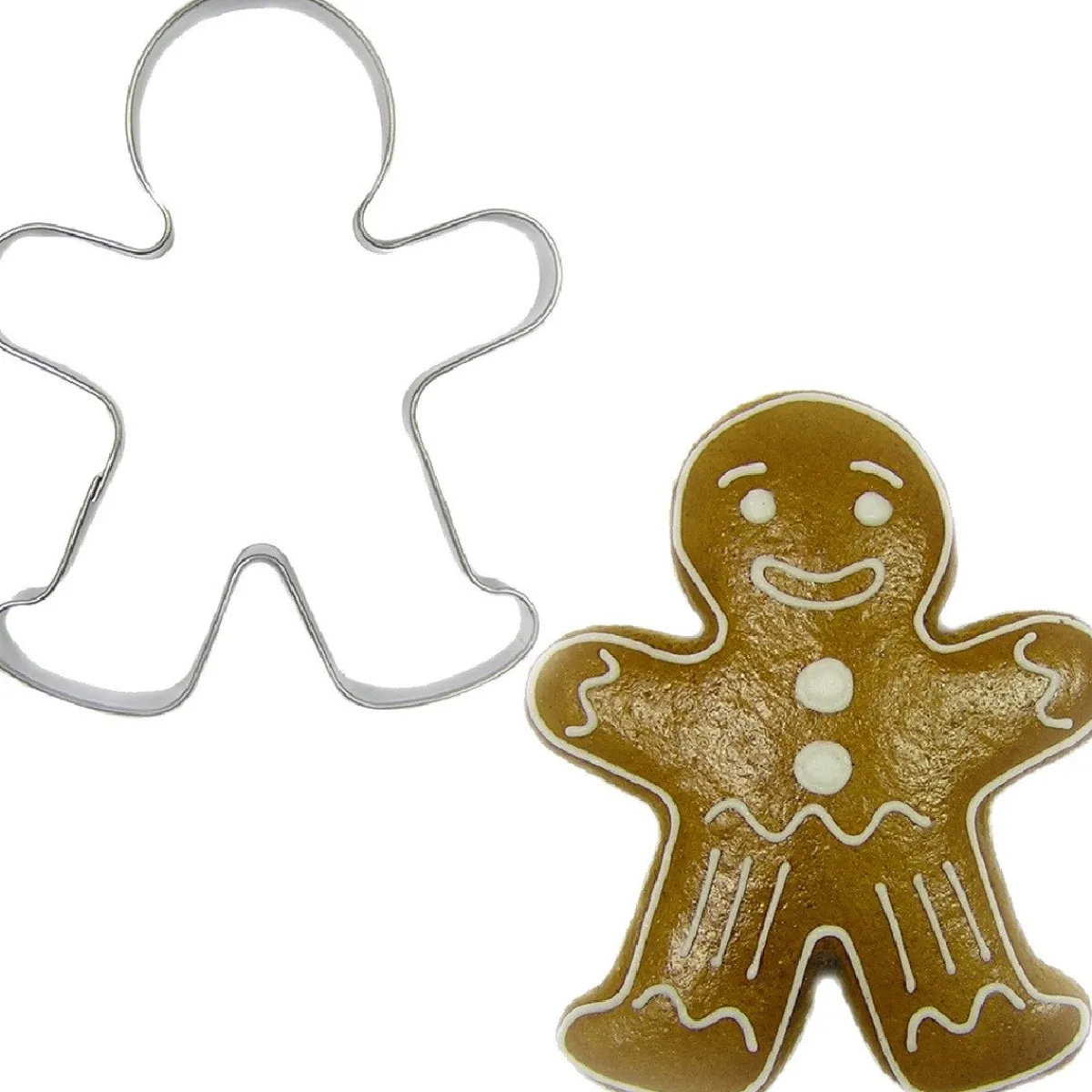 BrandNewCake Uitsteker Gingerbread Man RVS 9cm Best