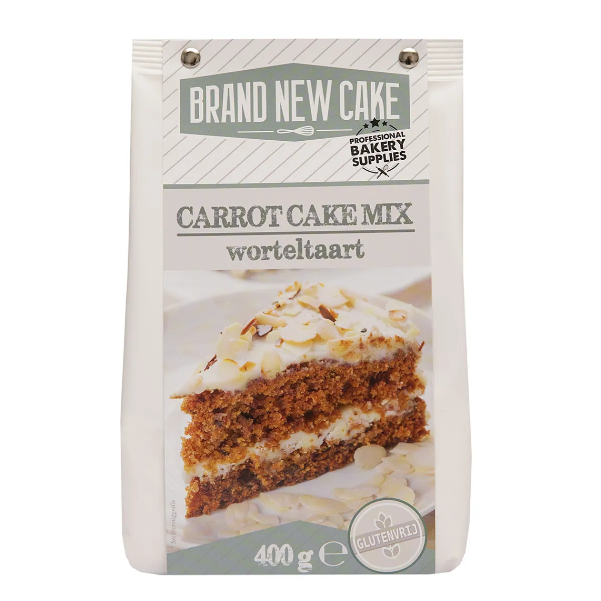 BrandNewCake Worteltaart/Carrot Cake-mix 400g. Glutenvrij Hot