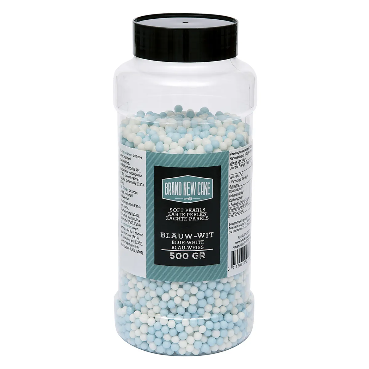 BrandNewCake Zachte Parels Blauw/Wit 500gram** Outlet