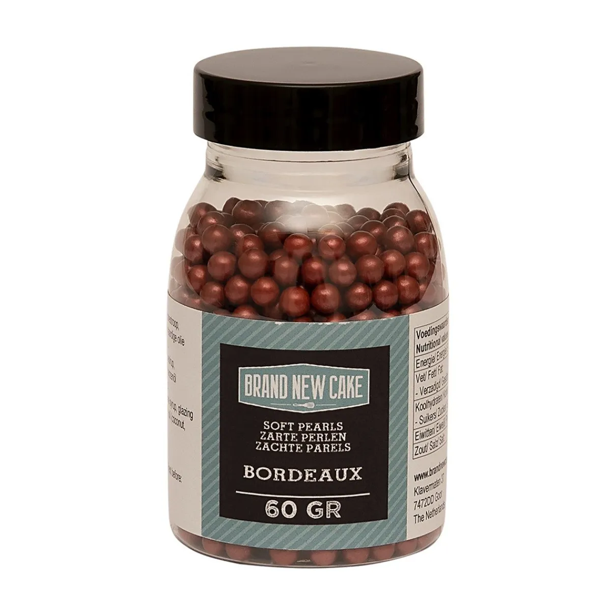 BrandNewCake Zachte Parels Bordeaux Rood 60gr. Hot