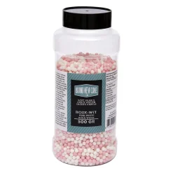 BrandNewCake Zachte Parels Roze/Wit 500gr. Hot