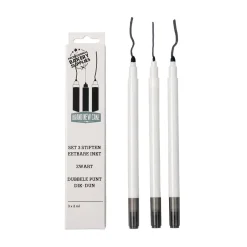 BrandNewCake Zwarte Stiften eetbare inkt set/3