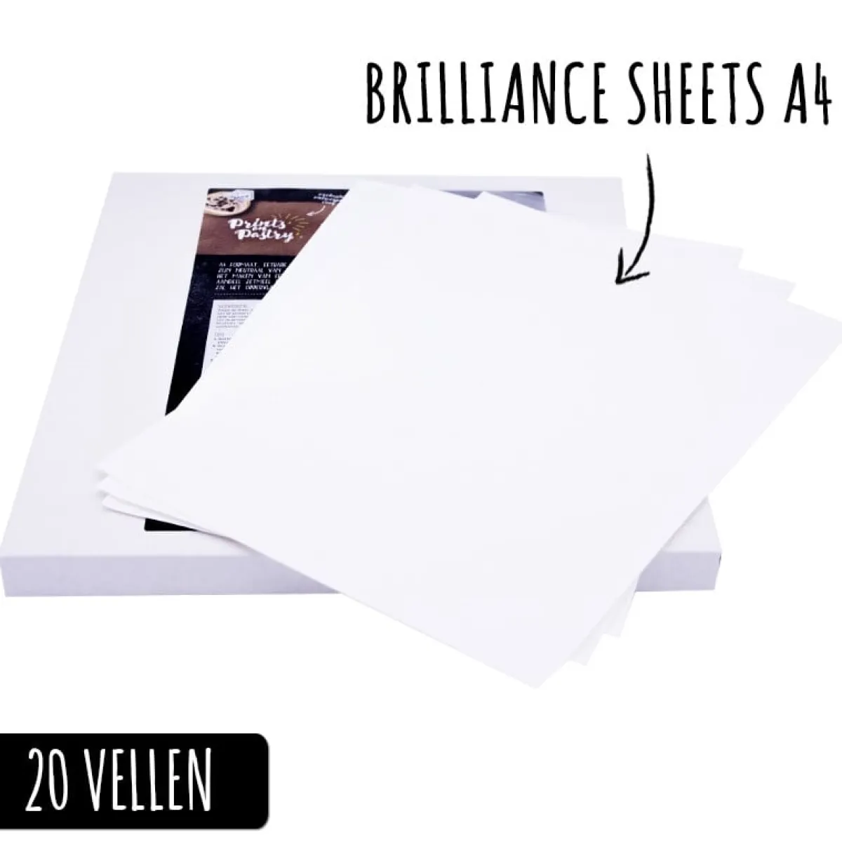Prints on Pastry Brilliance sheets A4-formaat (20 vellen) Hot