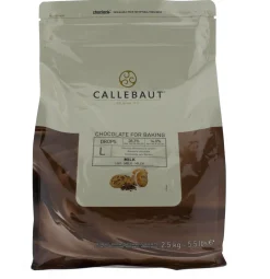 Callebaut Bakvaste Chocolade Druppels L Melk 2,5 kg. New