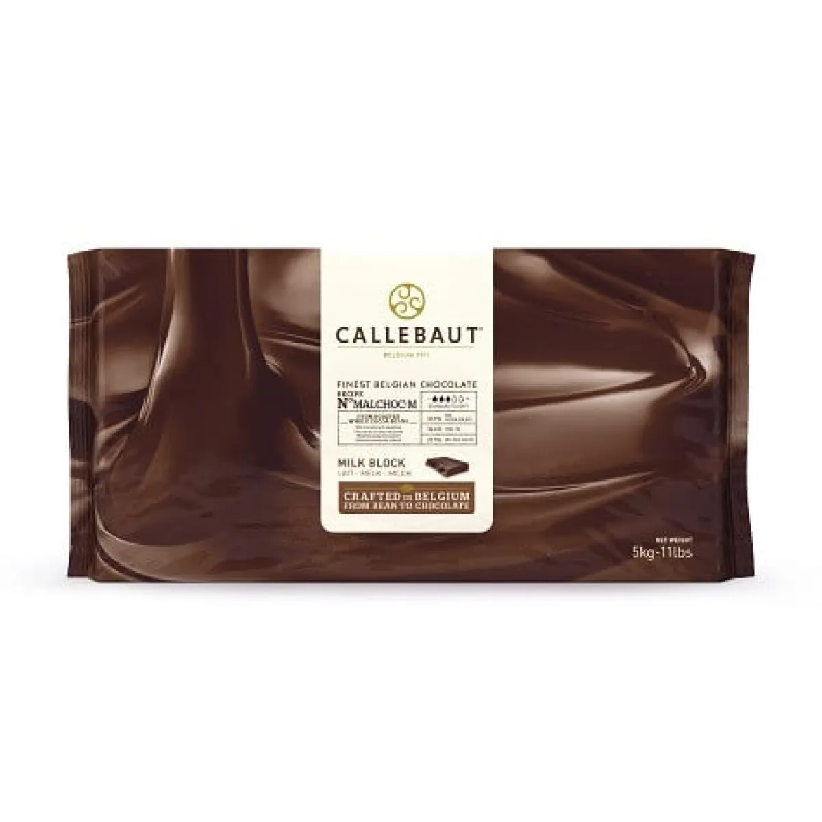 Callebaut Chocoladeblok Melk 5kg (zonder suiker) Clearance