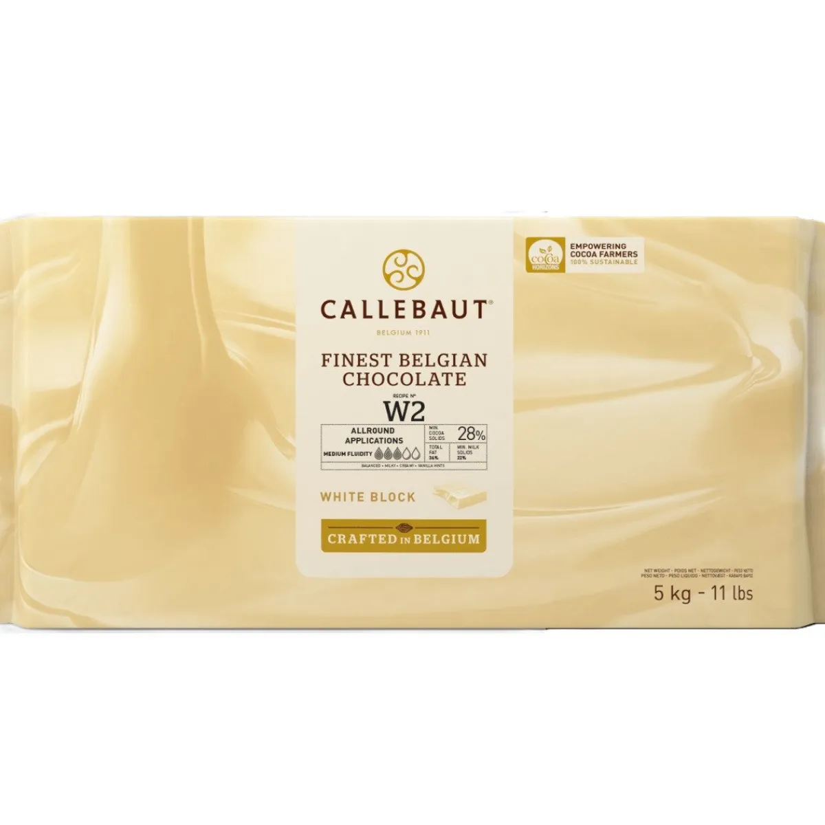 Callebaut Chocoladeblok Wit (W2) 5kg Outlet