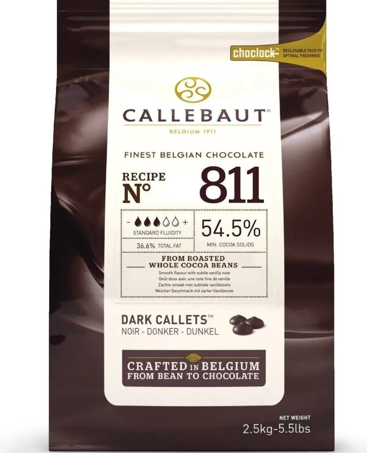 Callebaut Chocolade Callets Puur (811) 2,5 kg Discount
