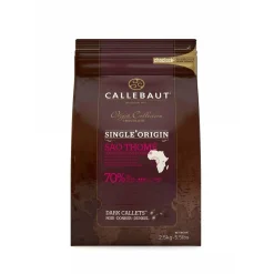Callebaut Chocolade Callets Puur Sao Thomé (70%) 2,5kg New