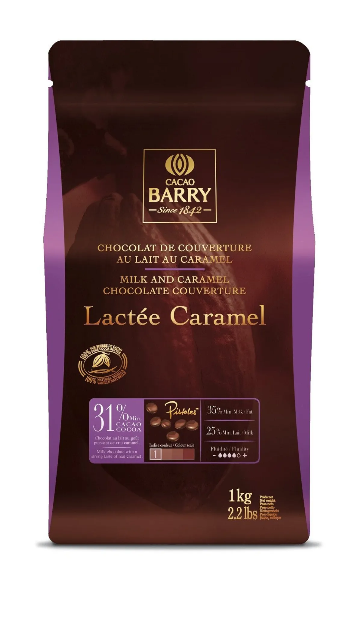 Callebaut Chocolade Callets Melk Lactée Caramel (31%) 1kg Best